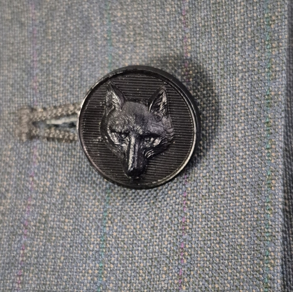 Luxury Equestrian-Style Blazer, Princess Seaming, Super-fine Wool, Lined XS Mint - Picture 4 of 9